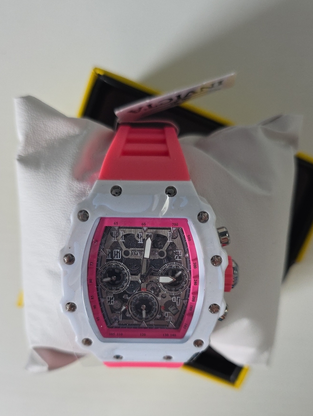 489. Invicta Racing Unisex Watch - 40mm, Pink (69606) - Picture 4 of 6